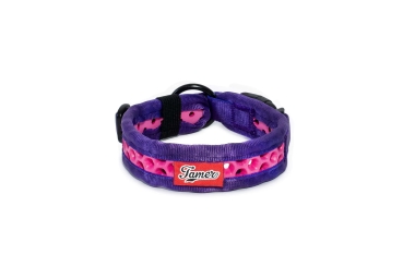 SOFTY Halsband | Länge: 25-31cm | Breite: 2,8cm | Farbe: lila/pink